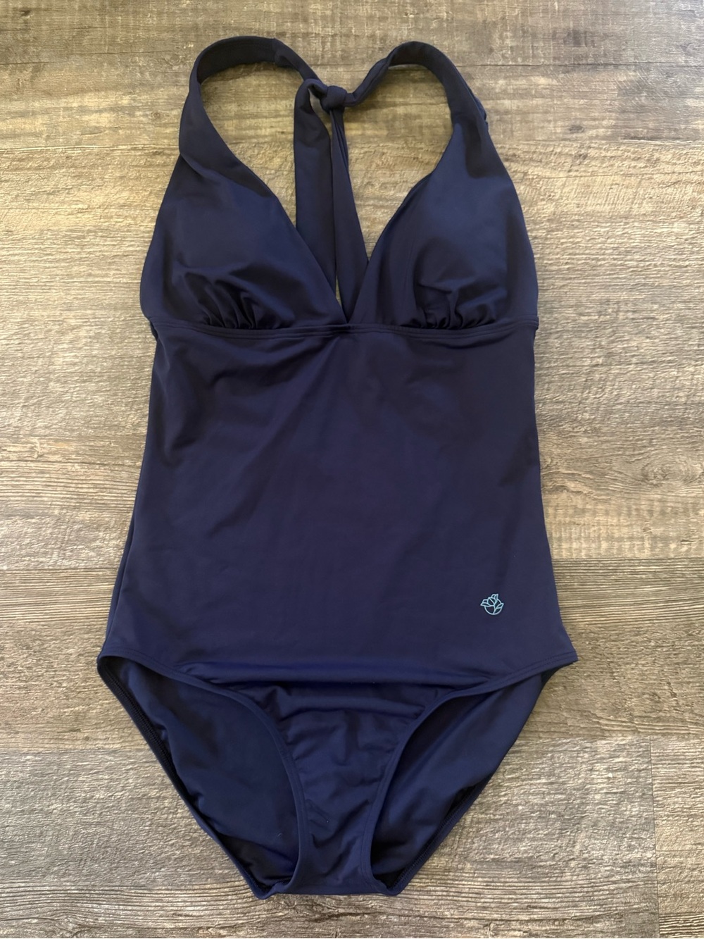 Draper James x Lands’ End Navy One-Piece Swimsuit – Size 10